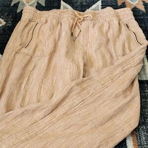 Athleta Cabo Linen Wide Leg Pant Women's 24